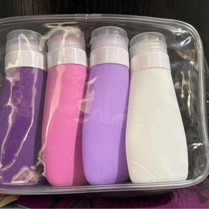 Travel bottles for liquids/moisturizers!
